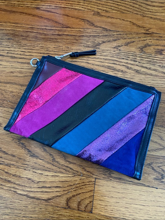 INC International Concepts Handbags - INC Multicolor Stripe Clutch